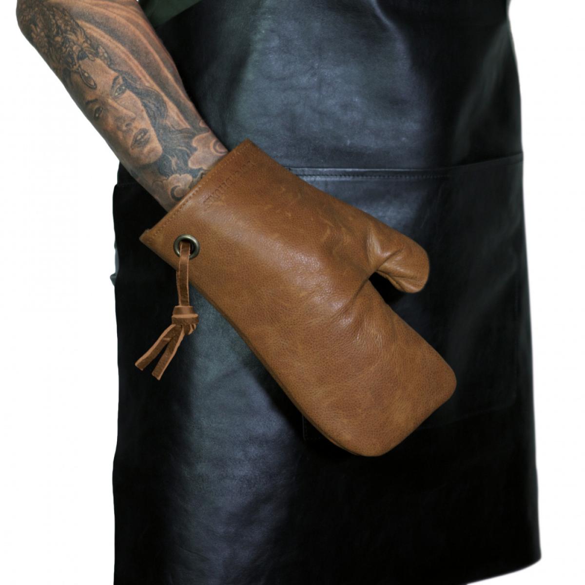 DUTCHDELUXES Grytevott i skinn, Vintage Cognac - Bilde 7