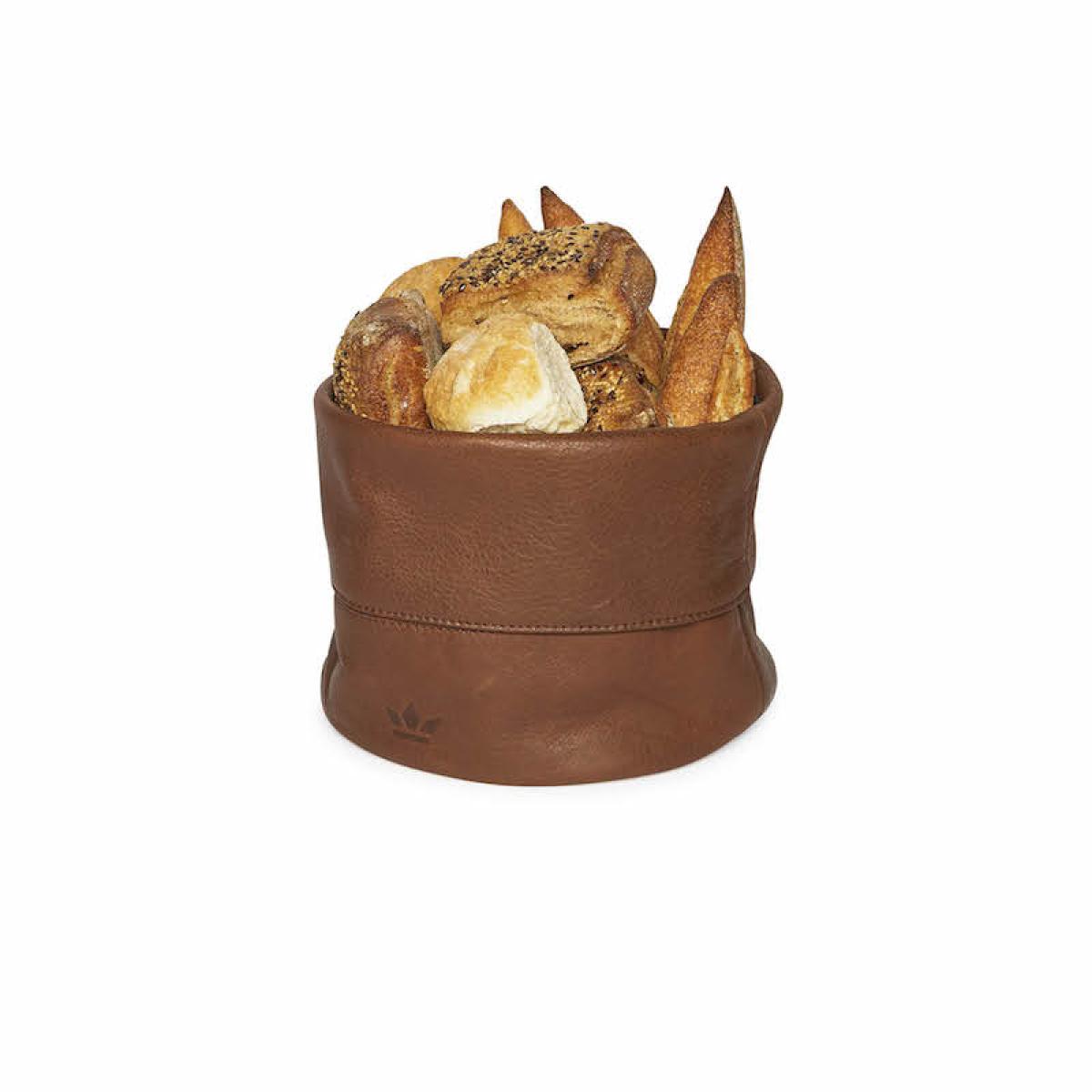 DUTCHDELUXES Brødkurv Ø20cm H15cm, Vintage Cognac - Bilde 5