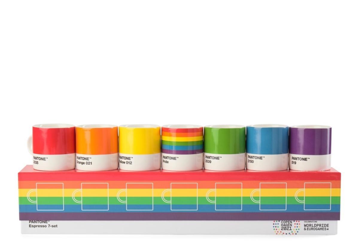 PANTONE Espressokopp med hank, 120ml, Pride Espresso, 7 stk - Bilde 5