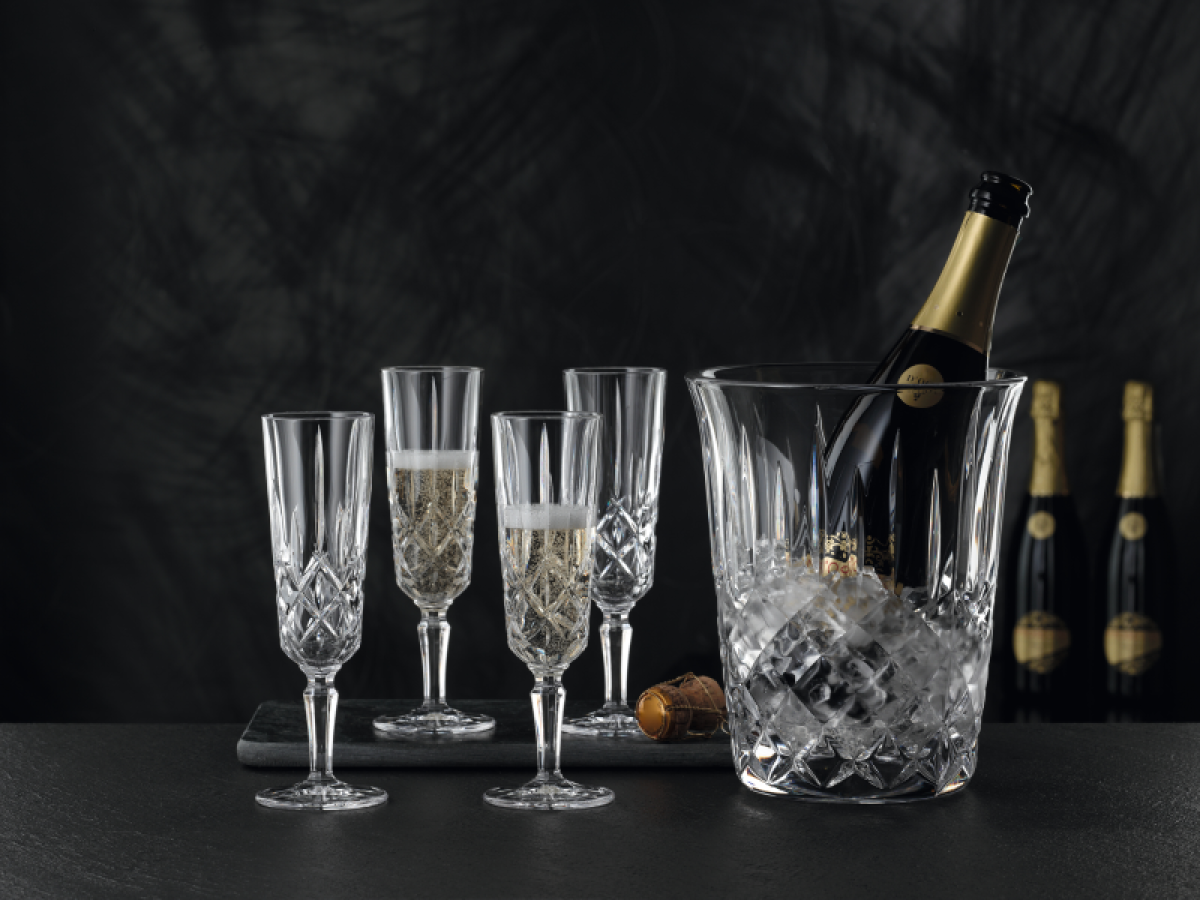 NACHTMANN Noblesse Sett med 4 champagne glass + 1 vinkjøler - Bilde 10