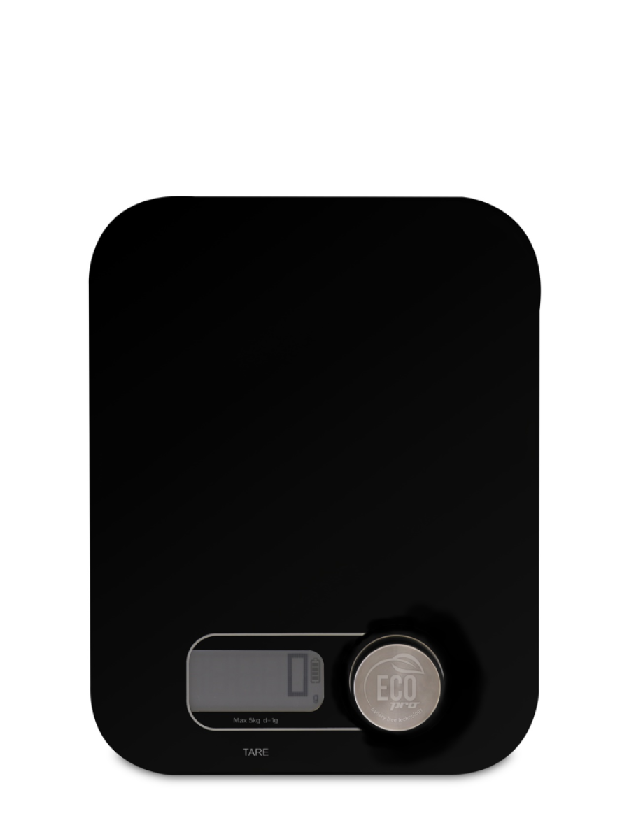 Batteriløs Svart Kjøkkenvekt fra Weis, Eco Pro 10g-5kg - Bilde 4