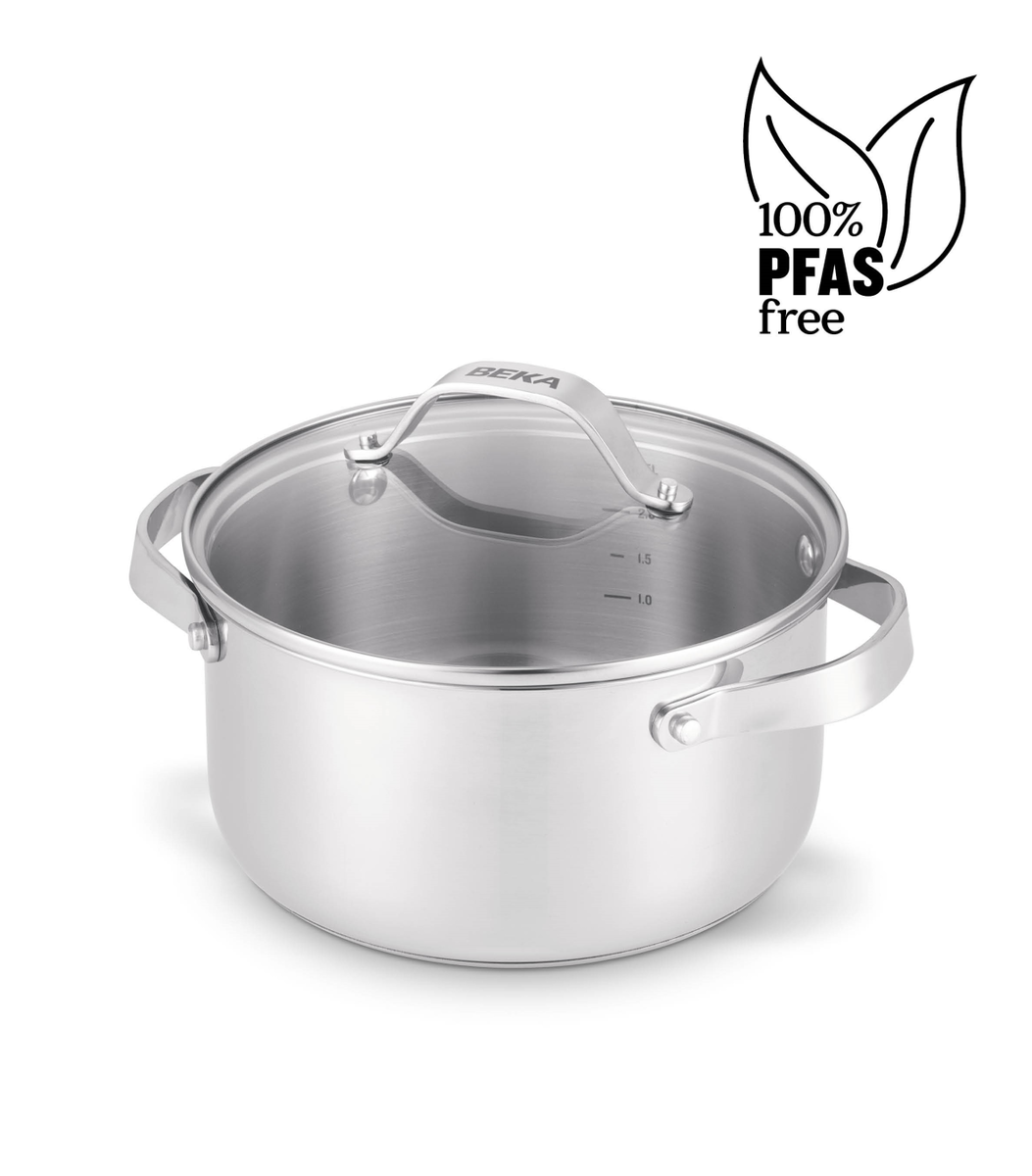 BEKA CICLA Stor gryte med glasslokk 5,2 liter i rustfritt stål - Bilde 7