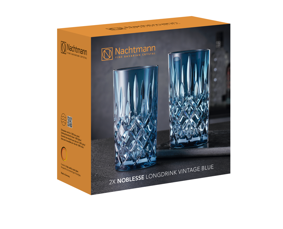 NACHTMANN Noblesse Colour Longdrink, 2pk VINTAGE BLUE - Bilde 5