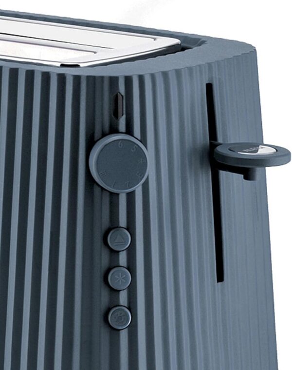 ALESSI PLISSÉ Grå Brødrister 2-skiver