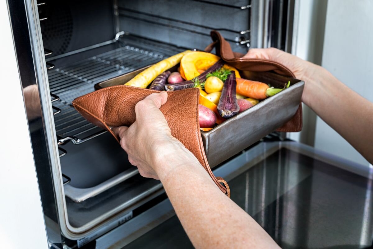 DUTCHDELUXES Gryteklut i skinn, Vintage Brun - Bilde 5