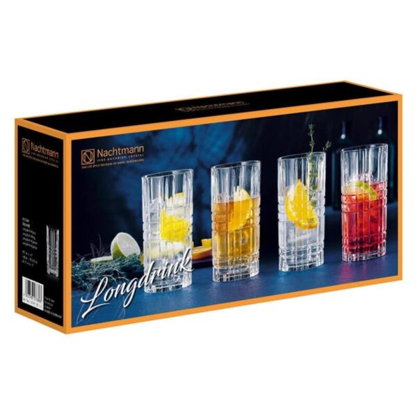 NACHTMANN Square Longdrinkglass 4pk