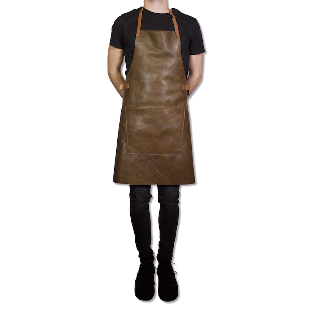 DUTCHDELUXES Grill Forkle i skinn, Vintage Brun - Bilde 3