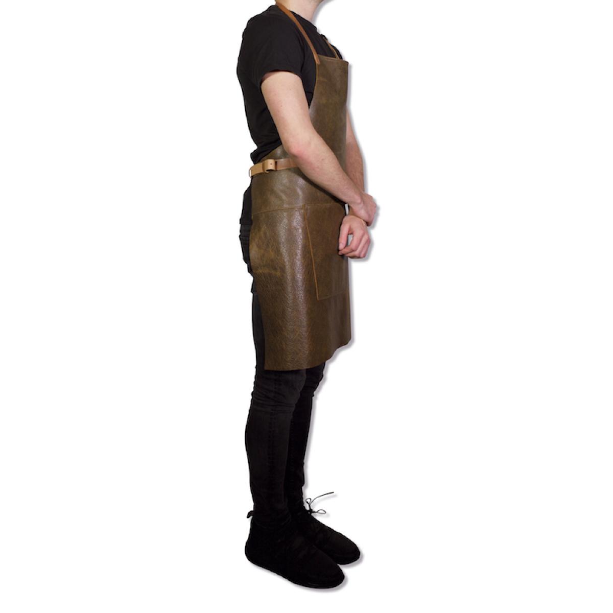 DUTCHDELUXES Grill Forkle i skinn, Vintage Brun - Bilde 4