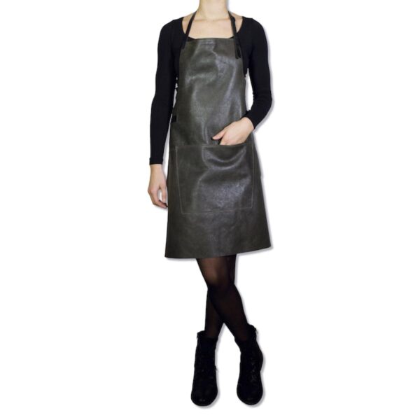 DUTCHDELUXES Grill Forkle i skinn, Vintage Grå