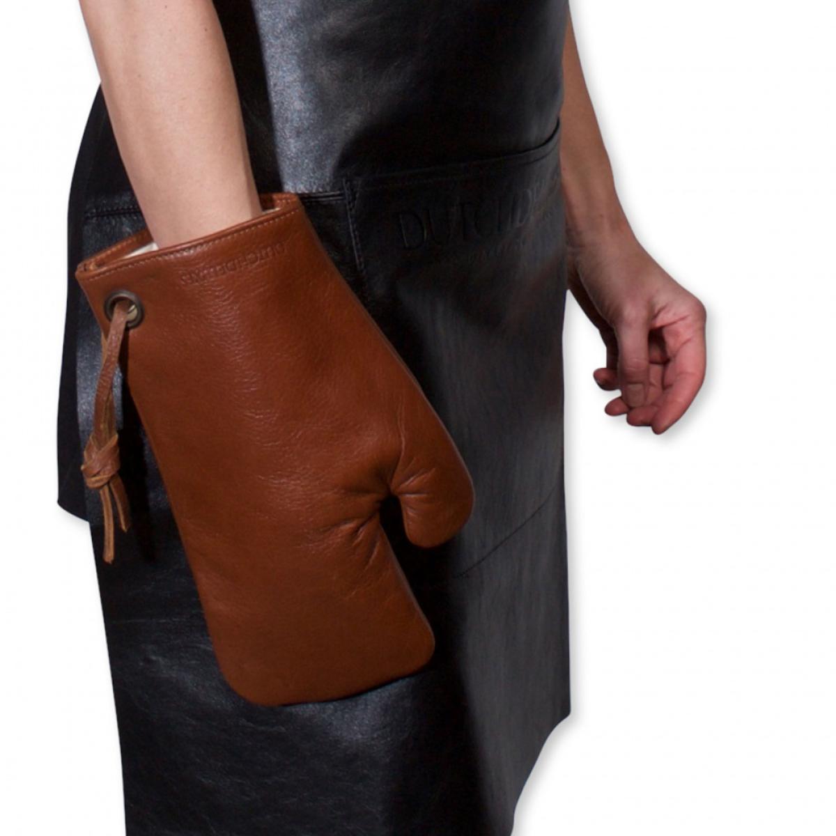 DUTCHDELUXES Grillvott i skinn, Klassisk Brun - Bilde 3