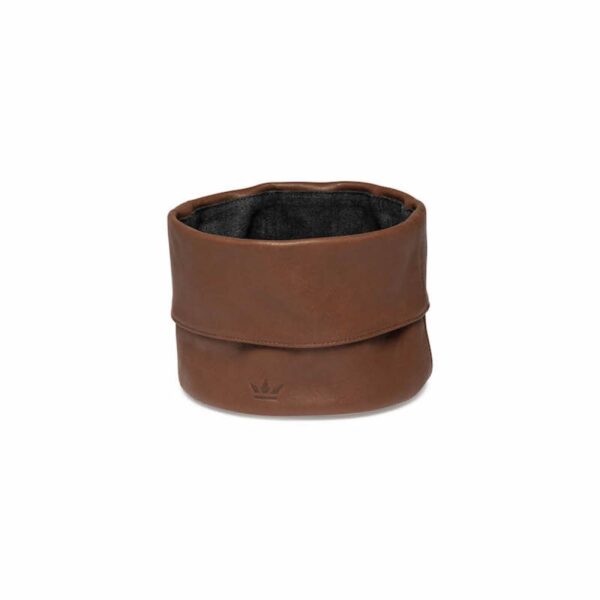 DUTCHDELUXES Brødkurv Ø20cm H15cm, Vintage Cognac