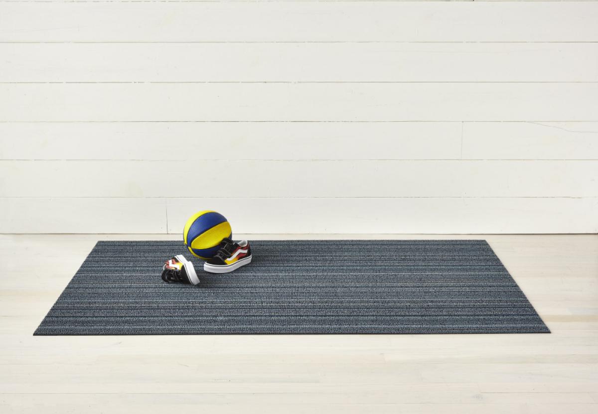 CHILEWICH Skinny Stripe Dørmatte 46x71cm BLUE