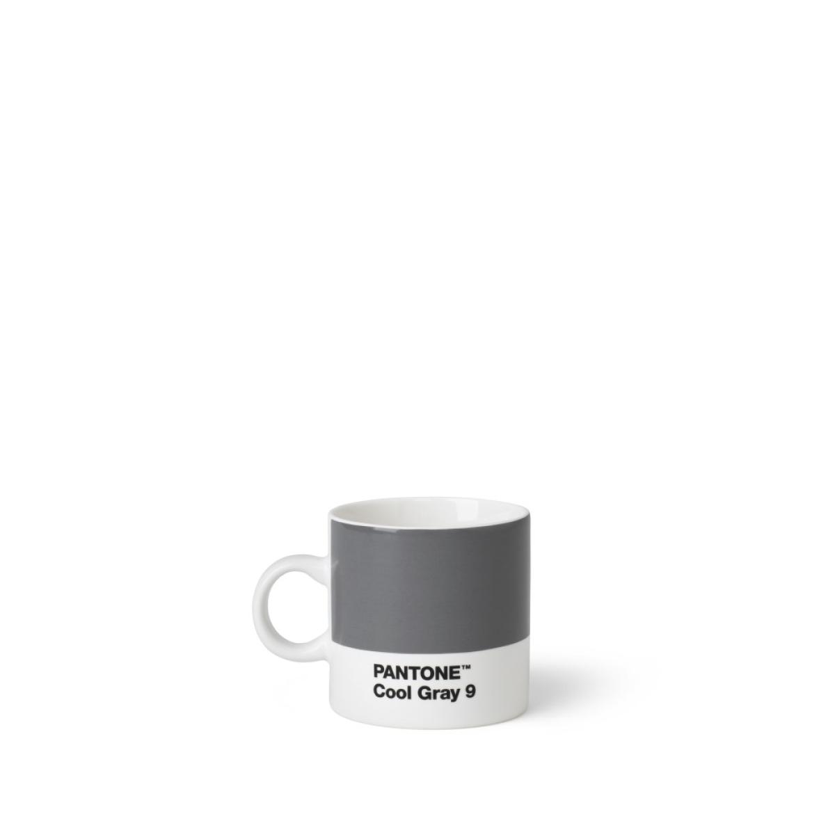 PANTONE Espressokopp med hank, 120ml, Cool Gray