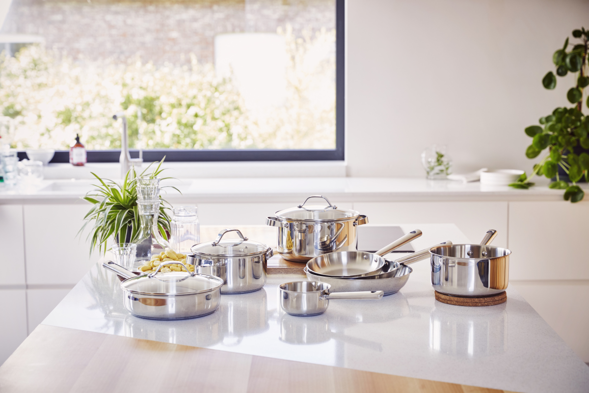 BEKA CICLA Stor gryte med glasslokk 5,2 liter i rustfritt stål - Bilde 5