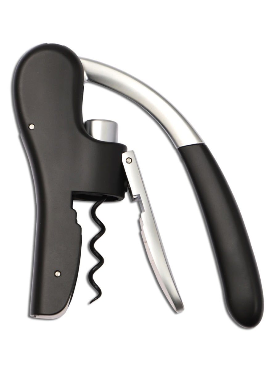 WEIS Vinåpner + korkopptrekker i stål. Ergonomisk og enkel