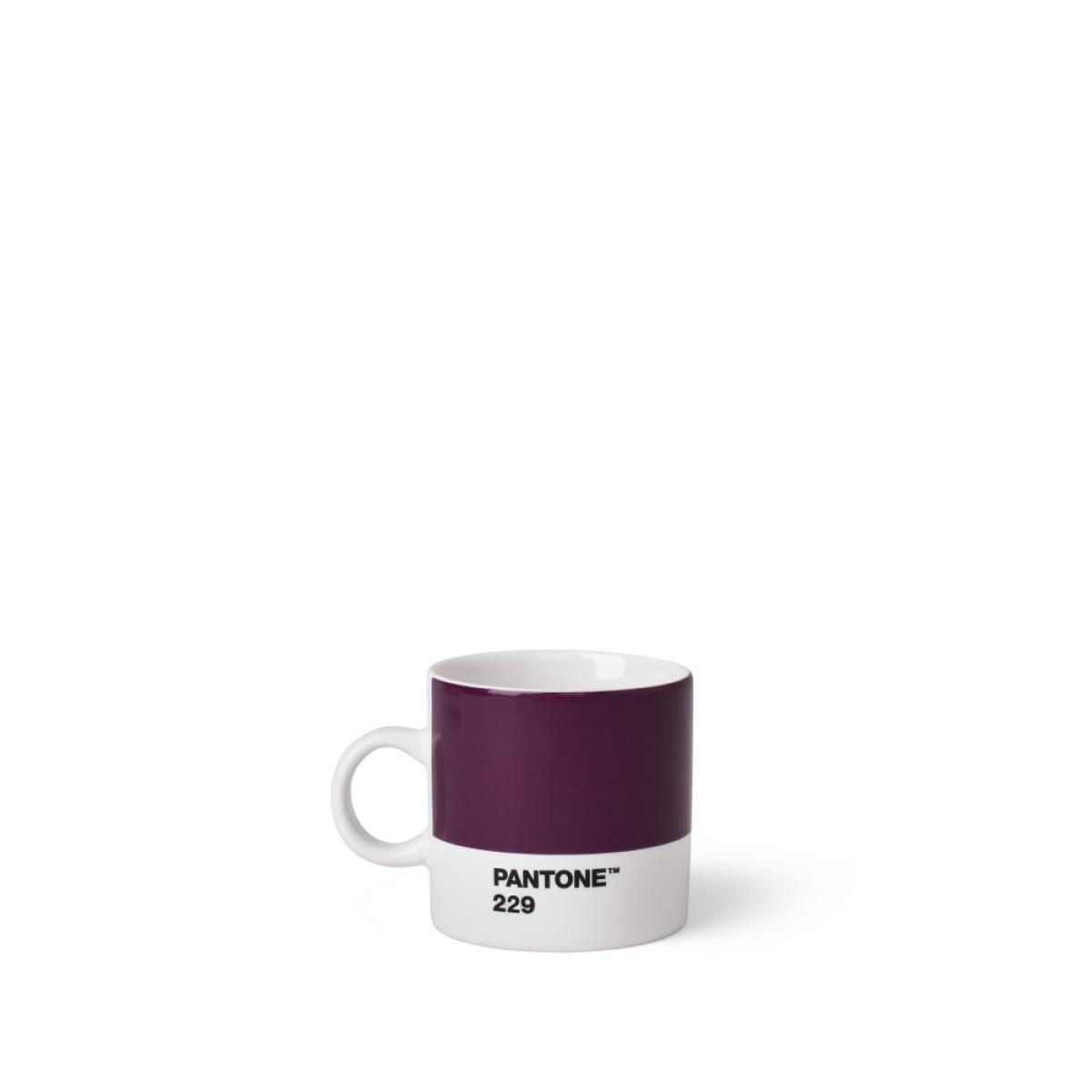PANTONE Espressokopp med hank, 120ml, Aubergine