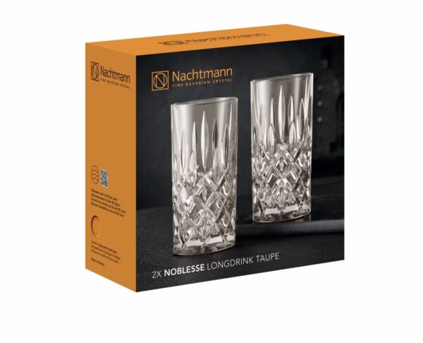 NACHTMANN Noblesse Colour Longdrink, 2pk TAUPE