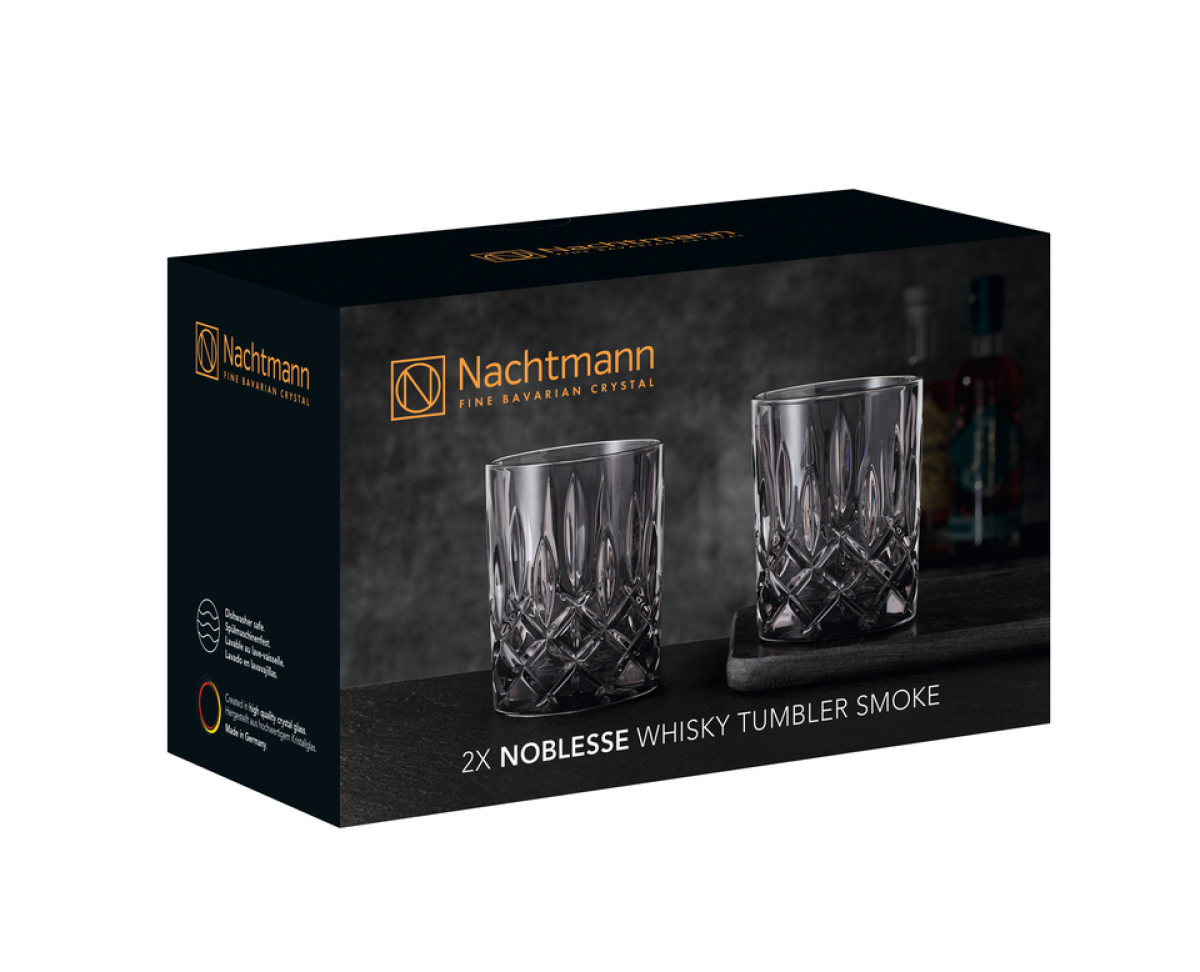 NACHTMANN Noblesse Colour Whiskyglass, 2 pk SMOKE