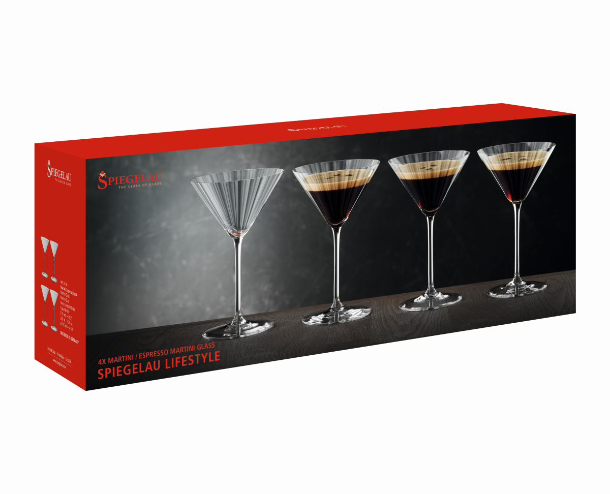 SPIEGELAU Lifestyle Martiniglass, 220ml, 4pk