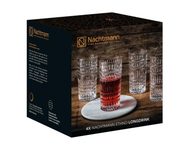 NACHTMANN Ethno Høye glass, 4 pk