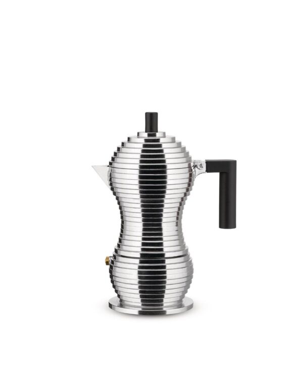 ALESSI PULCINA Svart Espressokanne 6 kopper