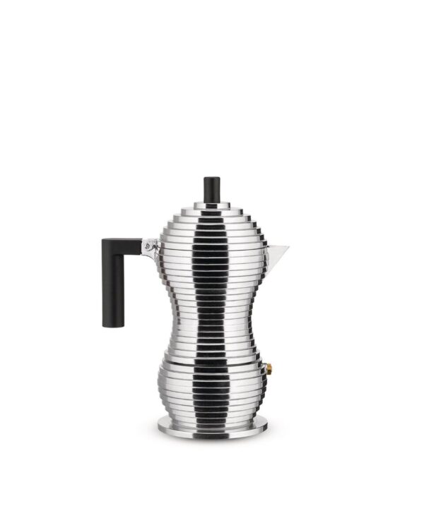 ALESSI PULCINA Espressokanne 3 kopper, (svart)