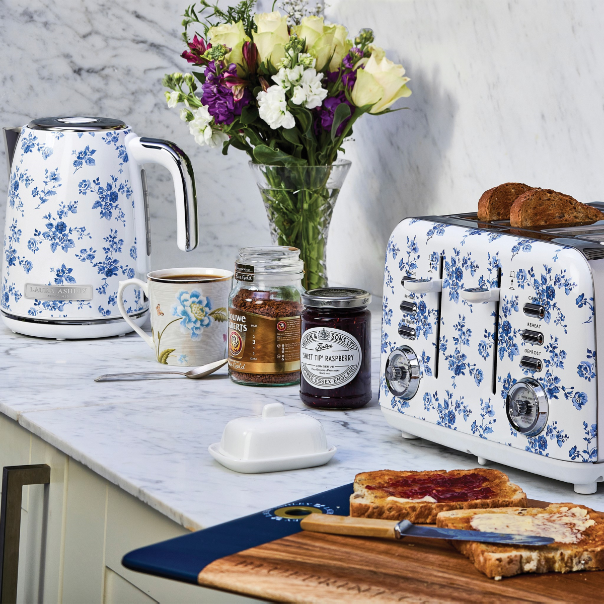 LAURA ASHLEY Brødrister 4-skiver, China Rose - Bilde 5