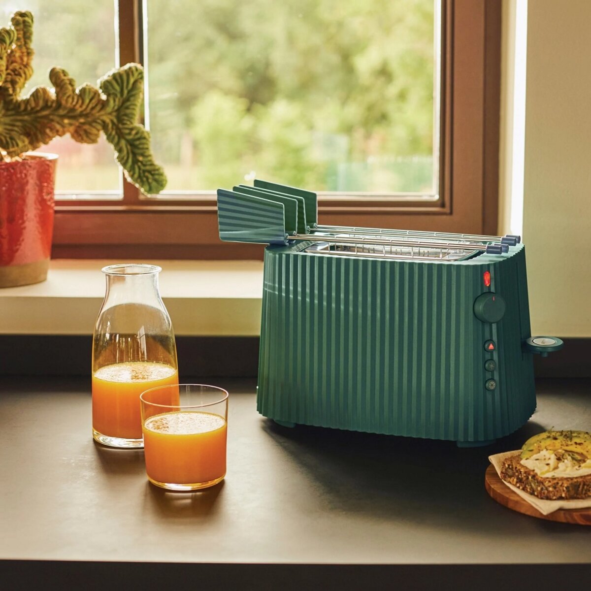 ALESSI PLISSÉ Grønn Brødrister 2-skiver - Bilde 4