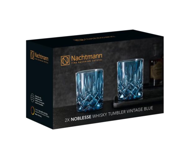 NACHTMANN Noblesse Colour Whiskyglass, 2 pk VINTAGE BLUE