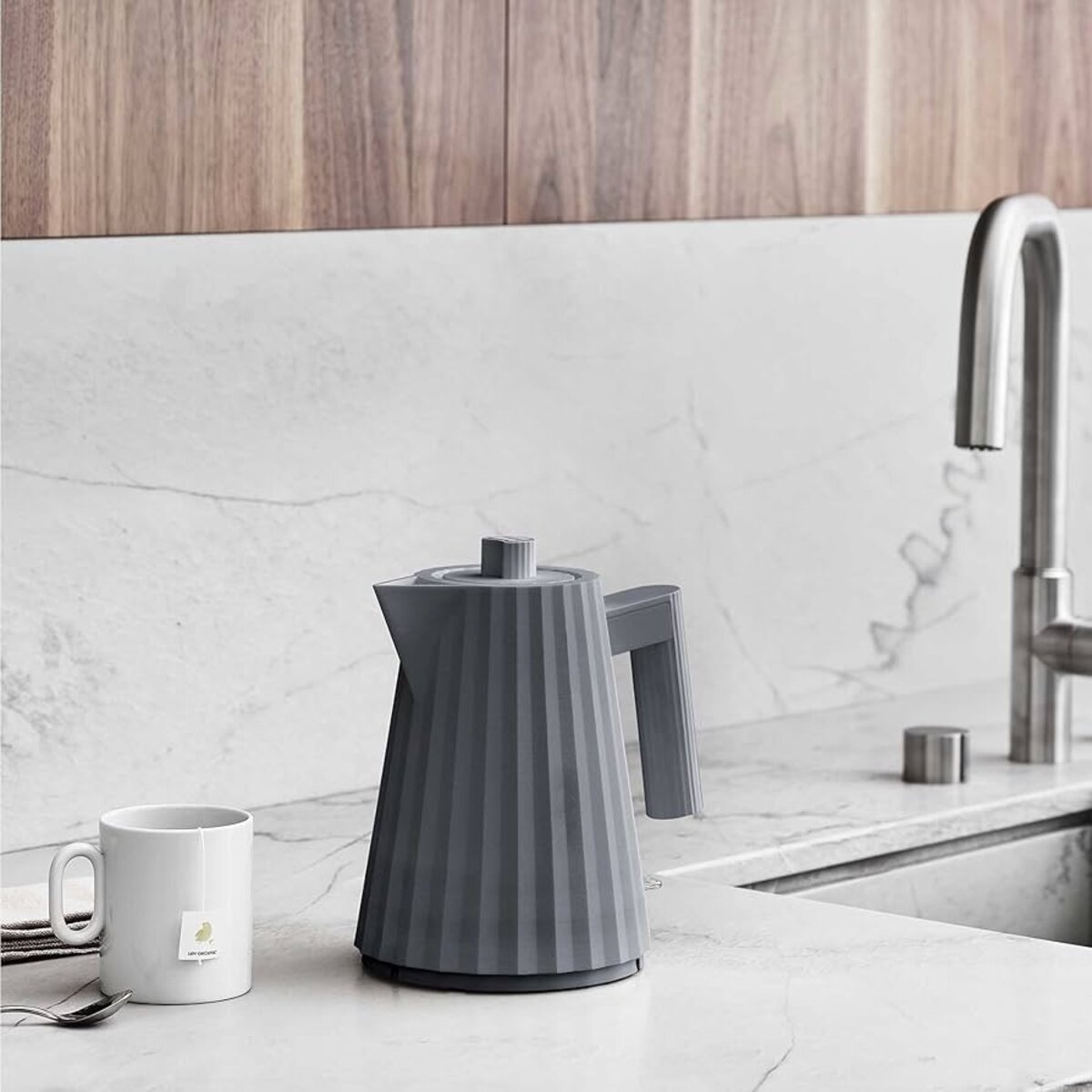 ALESSI PLISSÉ Grå Elektrisk vannkoker 1 liter - Bilde 2