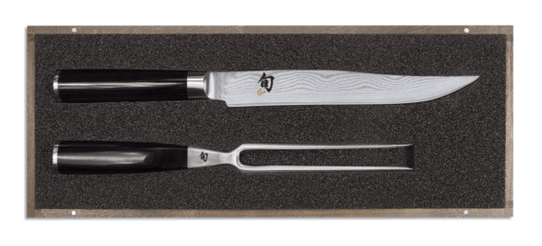 KAI Shun Classic Trancher sett, kniv og gaffel