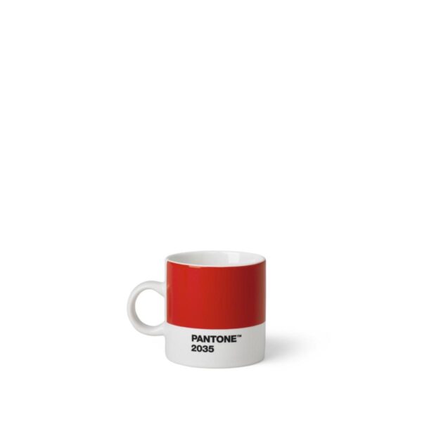 PANTONE Espressokopp med hank, 120ml, Red