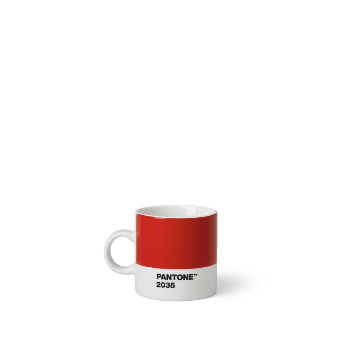 PANTONE Espressokopp med hank, 120ml, Red