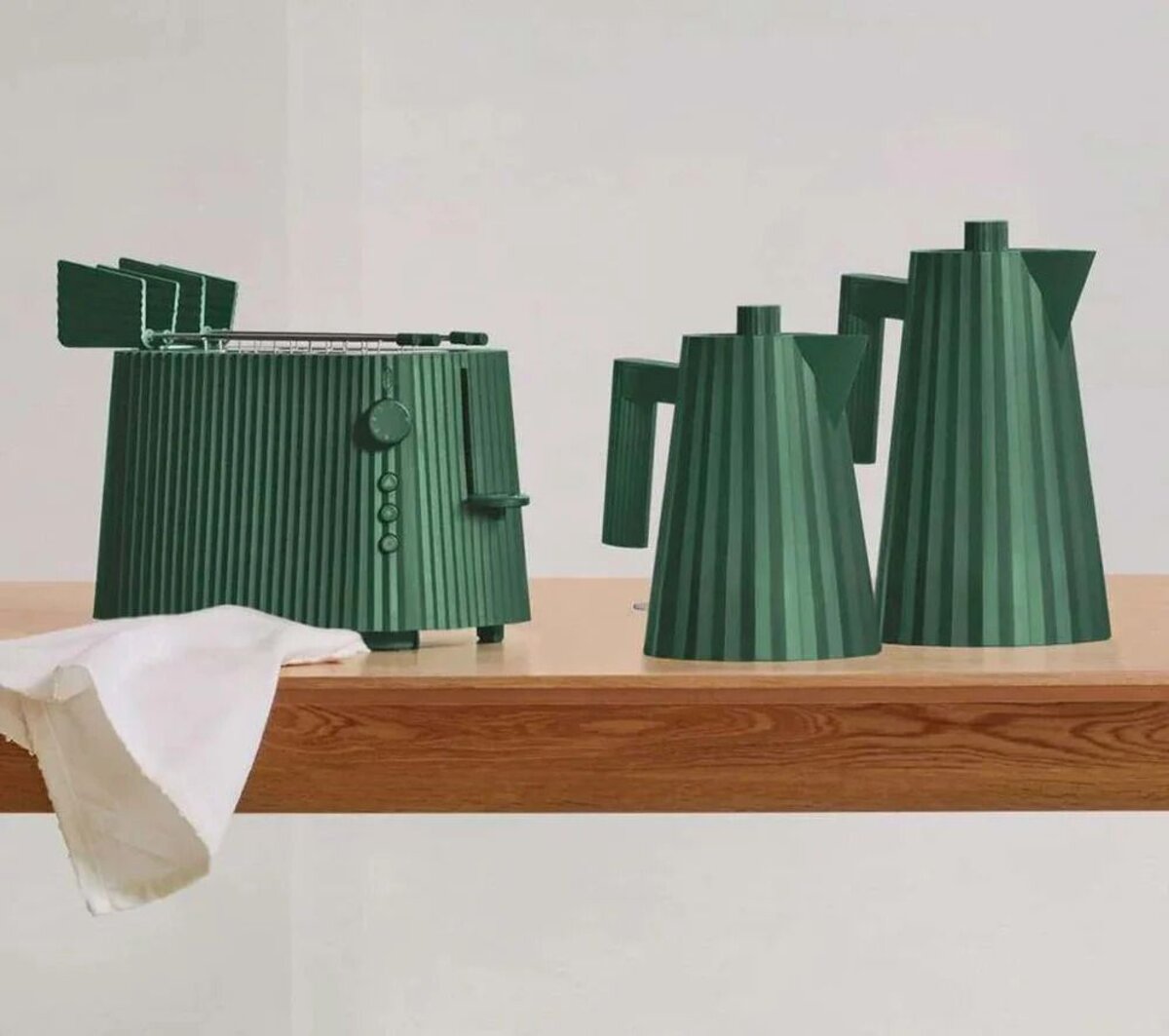 ALESSI PLISSÉ Grønn Elektrisk vannkoker 1 liter - Bilde 3