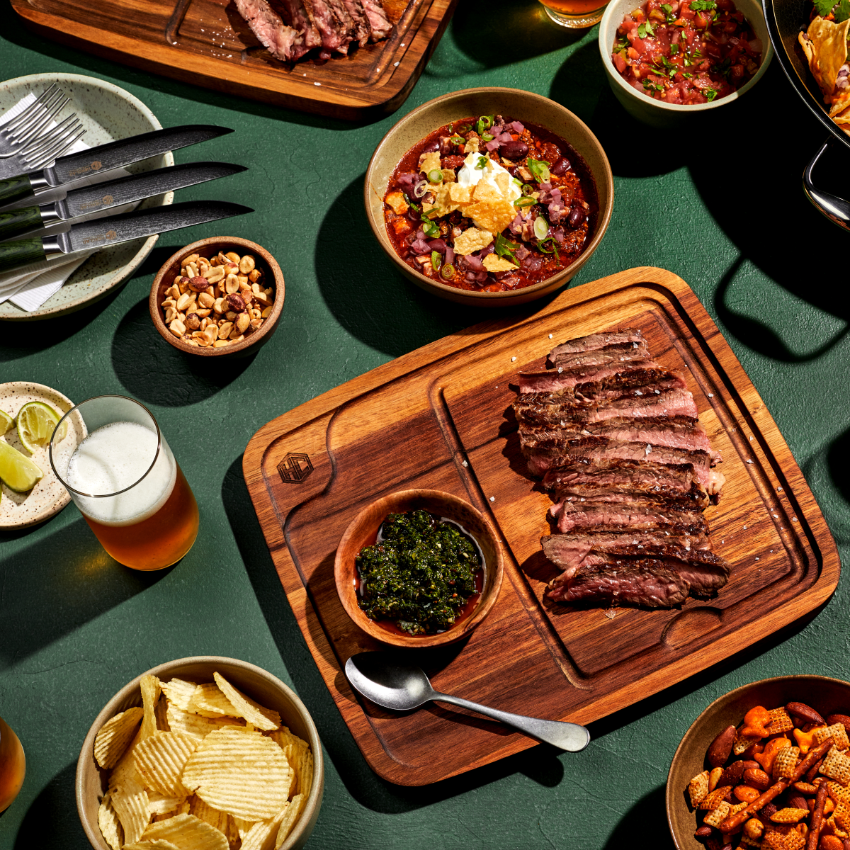 HEXCLAD Biffknivsett 4 stk, 67 lag med japansk damask-stål - Bilde 5