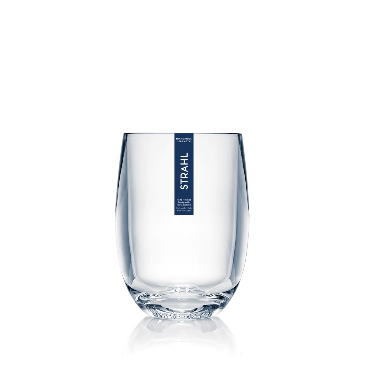STRAHL Osteria Vinglass uten stett (384ml) uknuselige plastglass