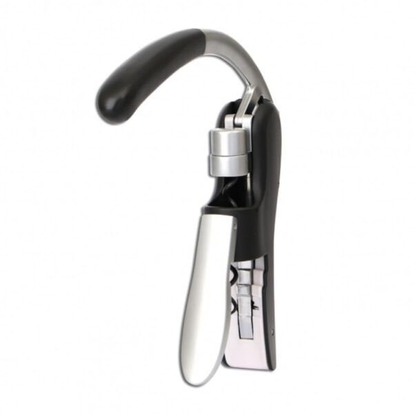 WEIS Vinåpner + korkopptrekker i stål. Ergonomisk og enkel