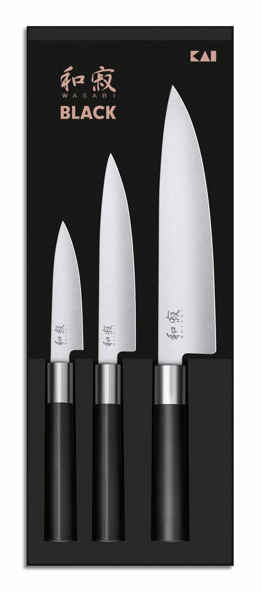 KAI WASABI BLACK Knivsett - Firmagave