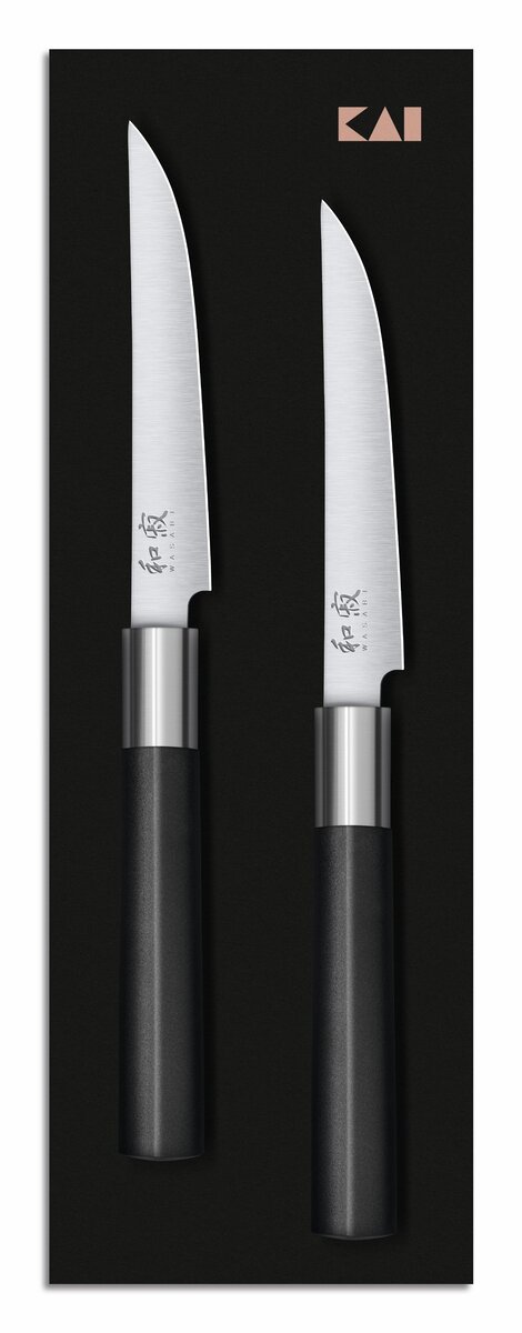 KAI Wasabi Black biffknivsett